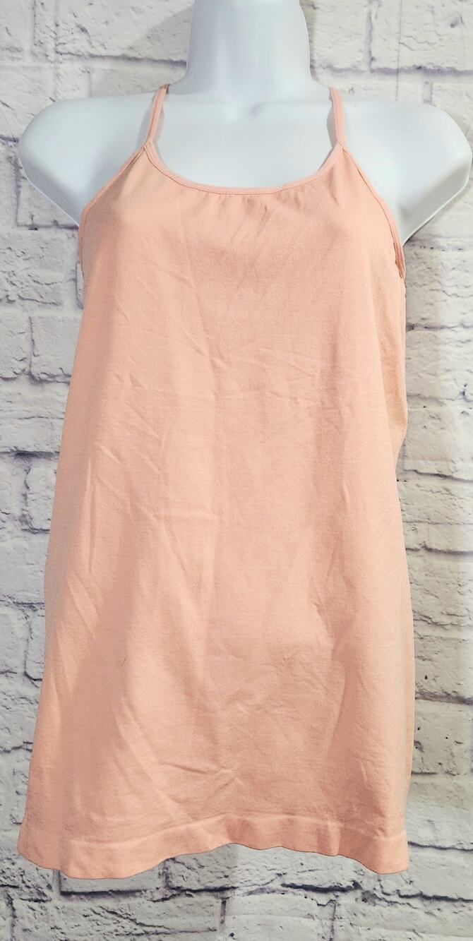 Mega Wear Maternity Peach Crisscross Spaghetti Strap Tank Top One Size Stretchy